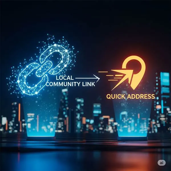 빠른주소와 지역 커뮤니티 링크의 연결성