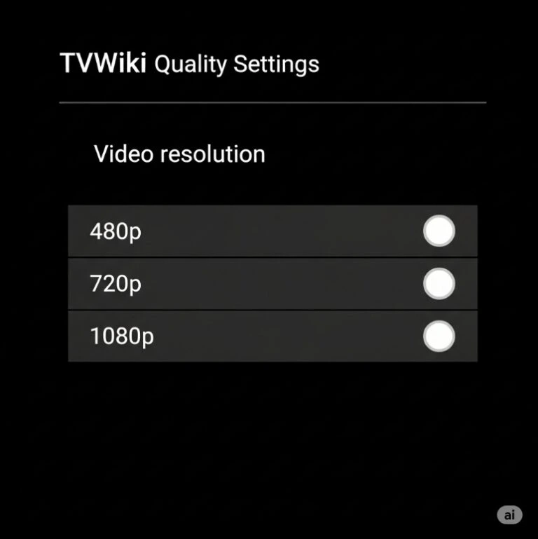 티비위키의 화질 설정 메뉴를 보여주는 스크린샷. 480p, 720p, 1080p 옵션이 표시된 화면. 티비위키의 화질 설정 메뉴를 보여주는 스크린샷. 480p, 720p, 1080p 옵션이 표시된 화면.
