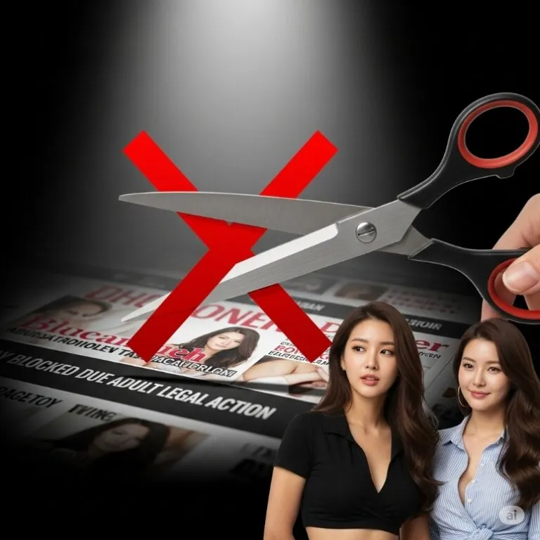 법적 조치를 상징하는 가위와 차단된 야동 웹사이트 이미지 법적 조치를 상징하는 가위와 차단된 야동 웹사이트 이미지